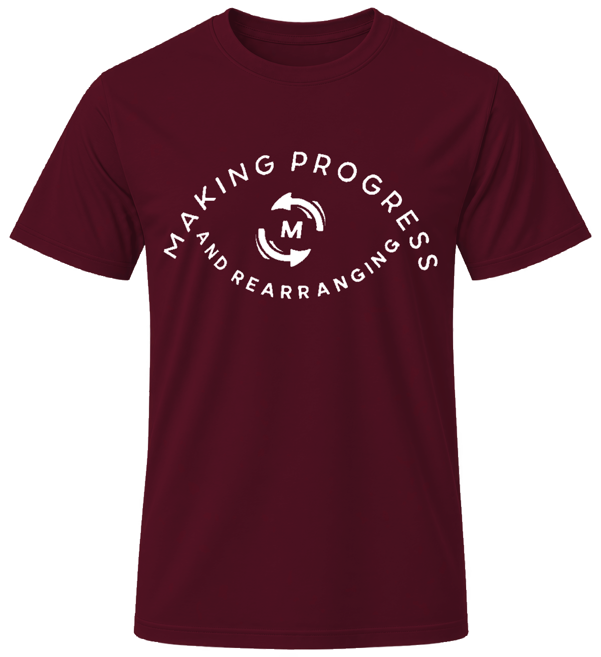 Making Progress & Rearranging T-Shirt – Circle Logo (Black & White) | Multiple Colors