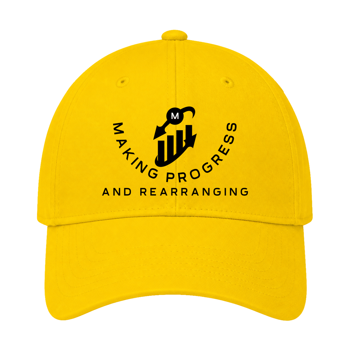 Making Progress & Rearranging Cap – Bar Graph Logo | Black & White