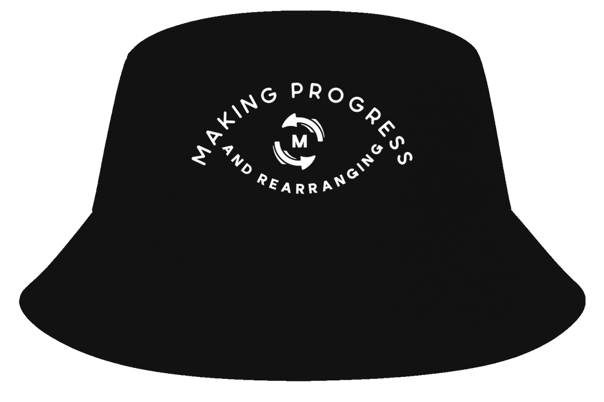 Making Progress & Rearranging Bucket Hat – Circle Logo (Black & White) | Multiple Colors