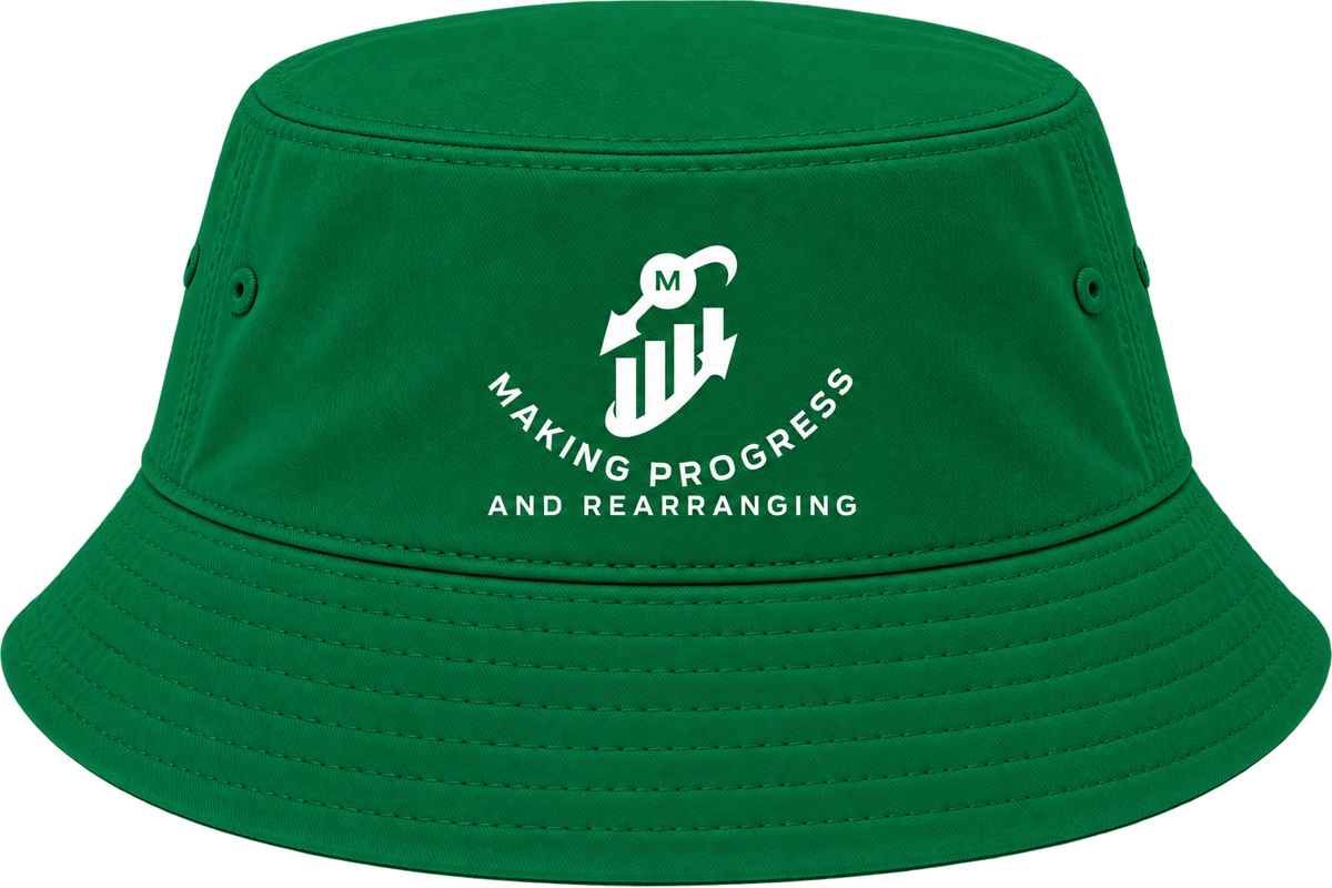 Making Progress & Rearranging Bucket Hat – Bar Graph Logo (Black & White) | Multiple Colors