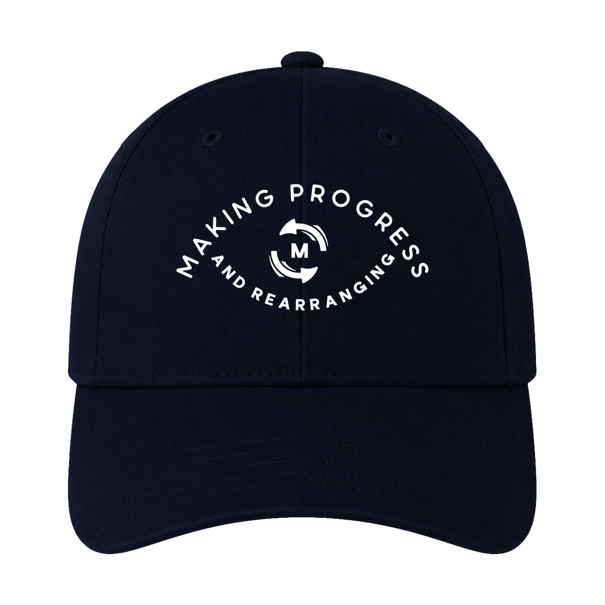 Making Progress & Rearranging Cap – Circle Logo | Black & White
