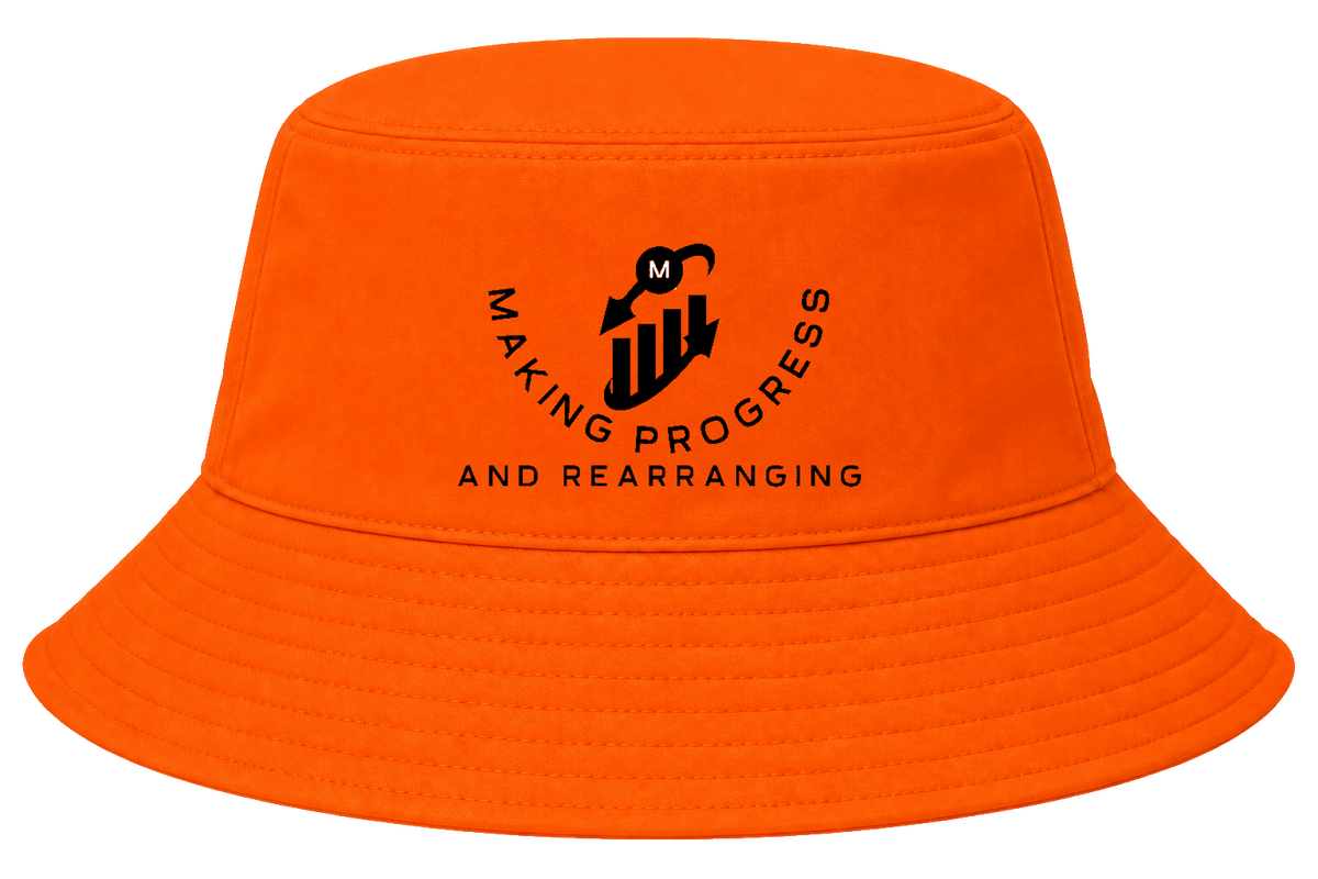 Making Progress & Rearranging Bucket Hat – Bar Graph Logo (Black & White) | Multiple Colors