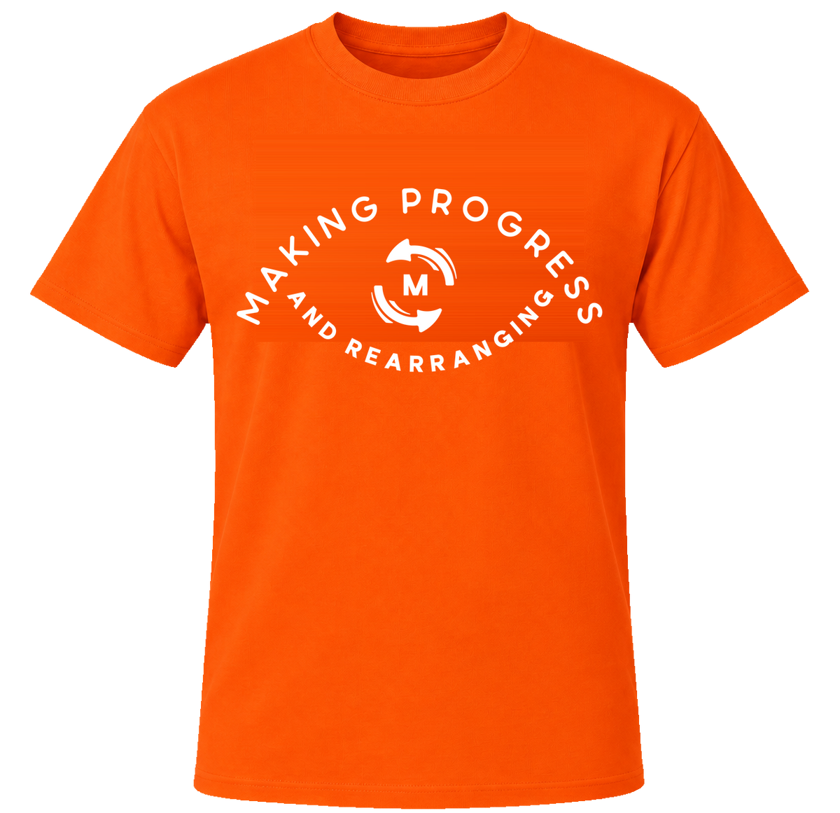 Making Progress & Rearranging T-Shirt – Circle Logo (Black & White) | Multiple Colors