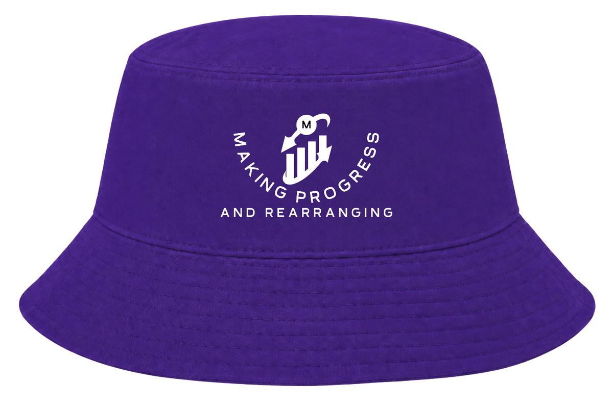 Making Progress & Rearranging Bucket Hat – Bar Graph Logo (Black & White) | Multiple Colors