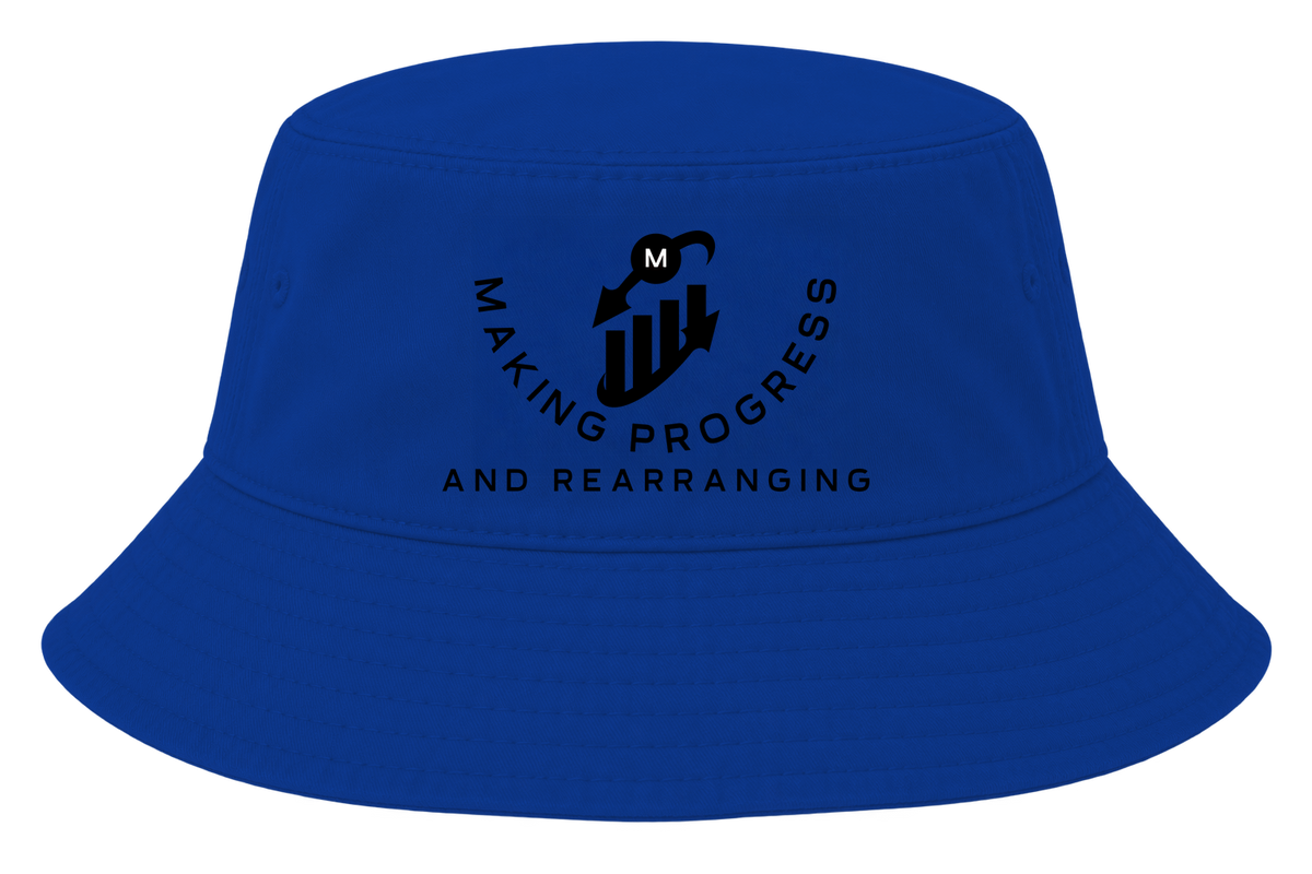 Making Progress & Rearranging Bucket Hat – Bar Graph Logo (Black & White) | Multiple Colors