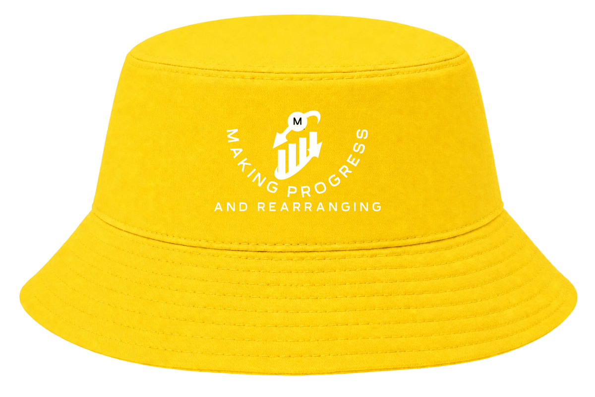 Making Progress & Rearranging Bucket Hat – Bar Graph Logo (Black & White) | Multiple Colors