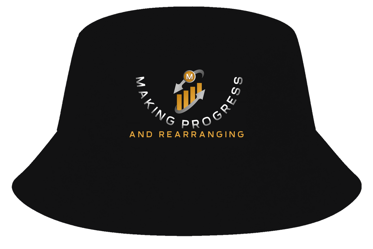Making Progress and Rearranging Logo Bucket Hat – White / Black / Navy