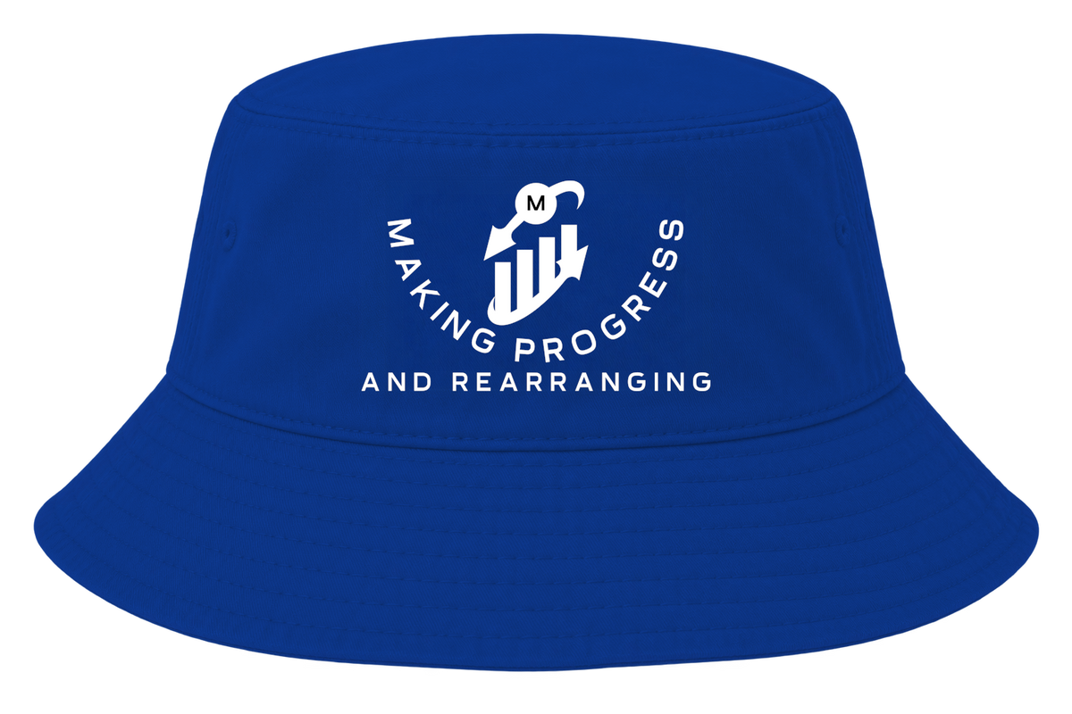 Making Progress & Rearranging Bucket Hat – Bar Graph Logo (Black & White) | Multiple Colors