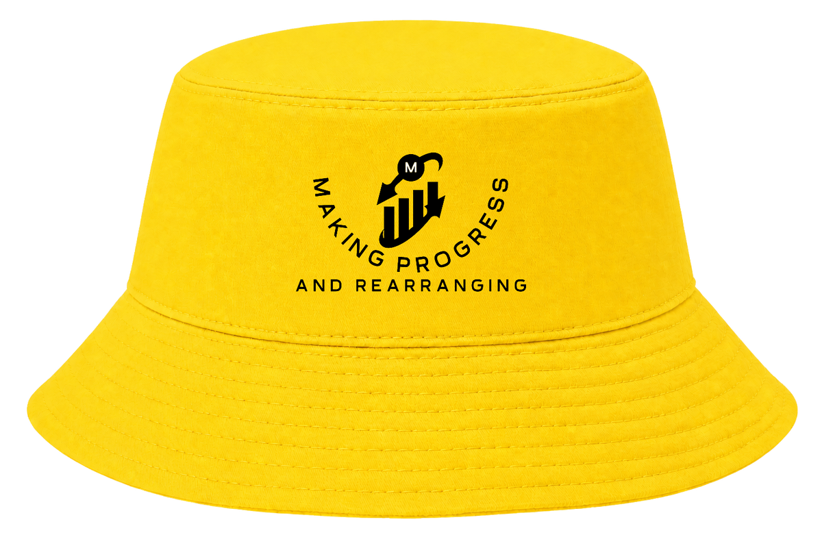 Making Progress & Rearranging Bucket Hat – Bar Graph Logo (Black & White) | Multiple Colors