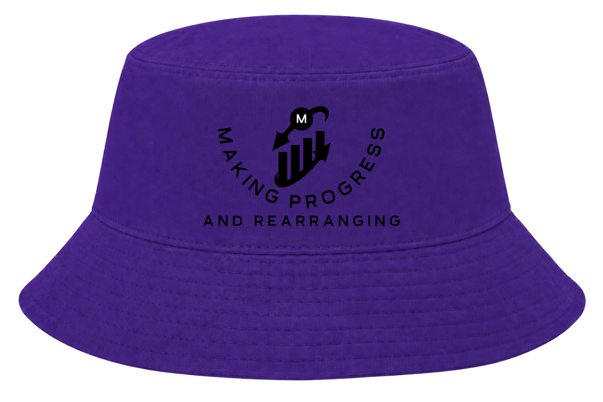 Making Progress & Rearranging Bucket Hat – Bar Graph Logo (Black & White) | Multiple Colors