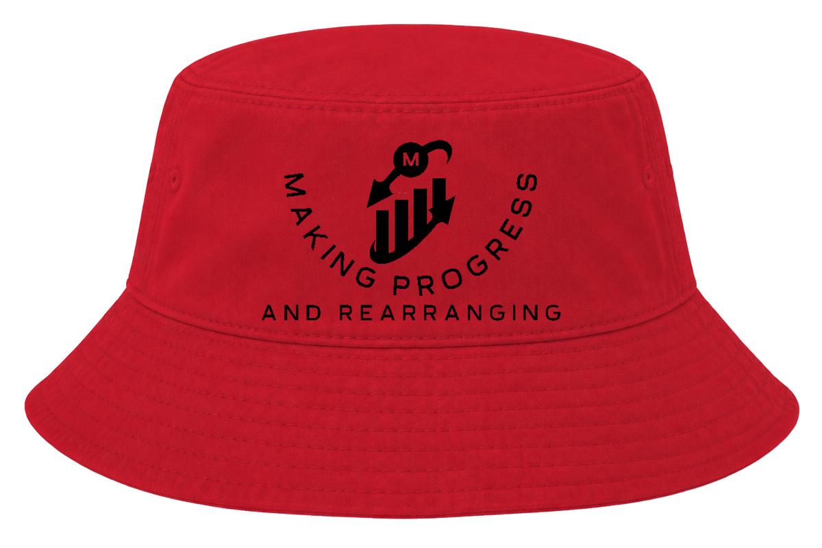 Making Progress & Rearranging Bucket Hat – Bar Graph Logo (Black & White) | Multiple Colors