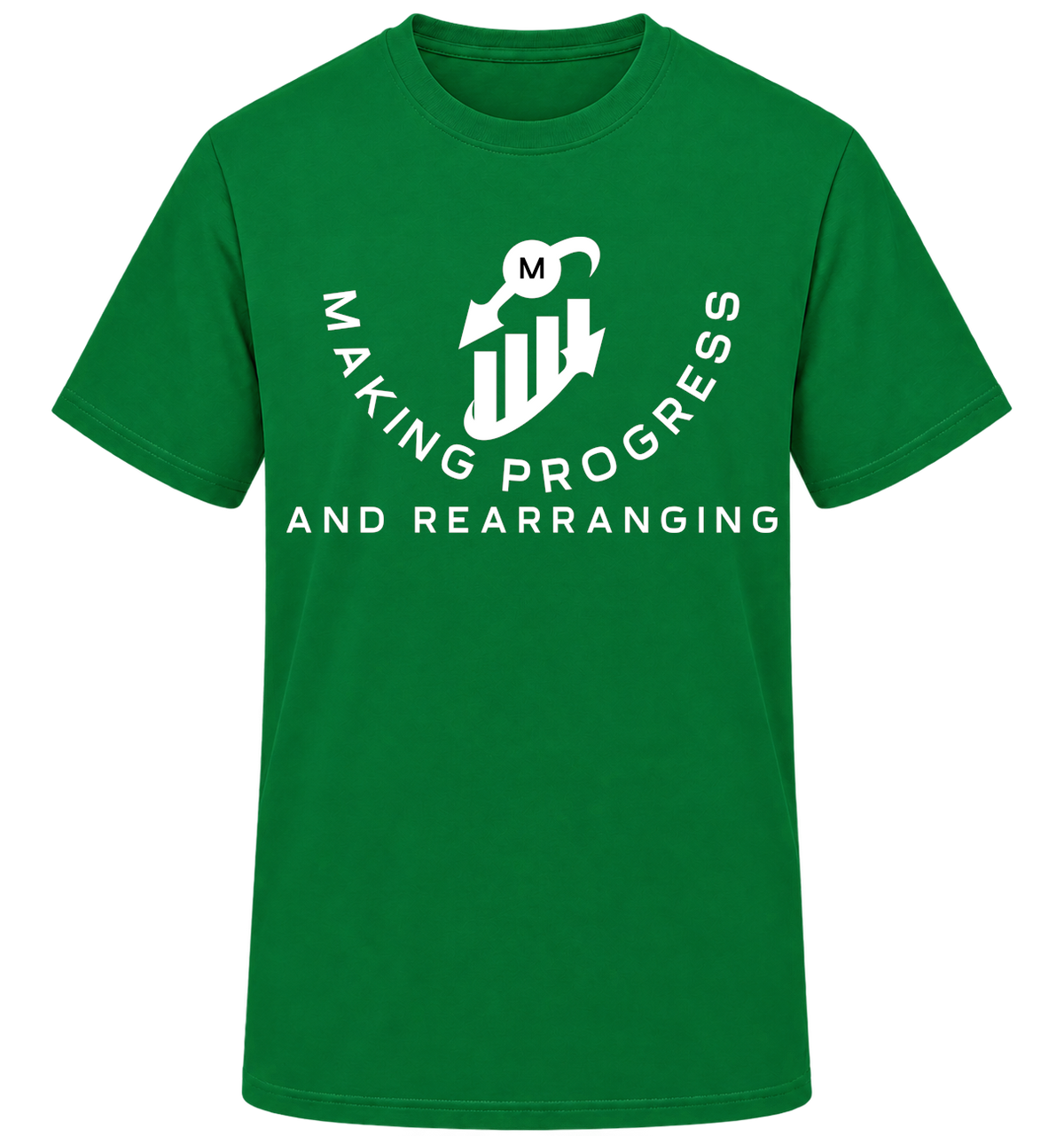 Making Progress & Rearranging T-Shirt – Bar Graph Logo (Black & White) | Multiple Colors