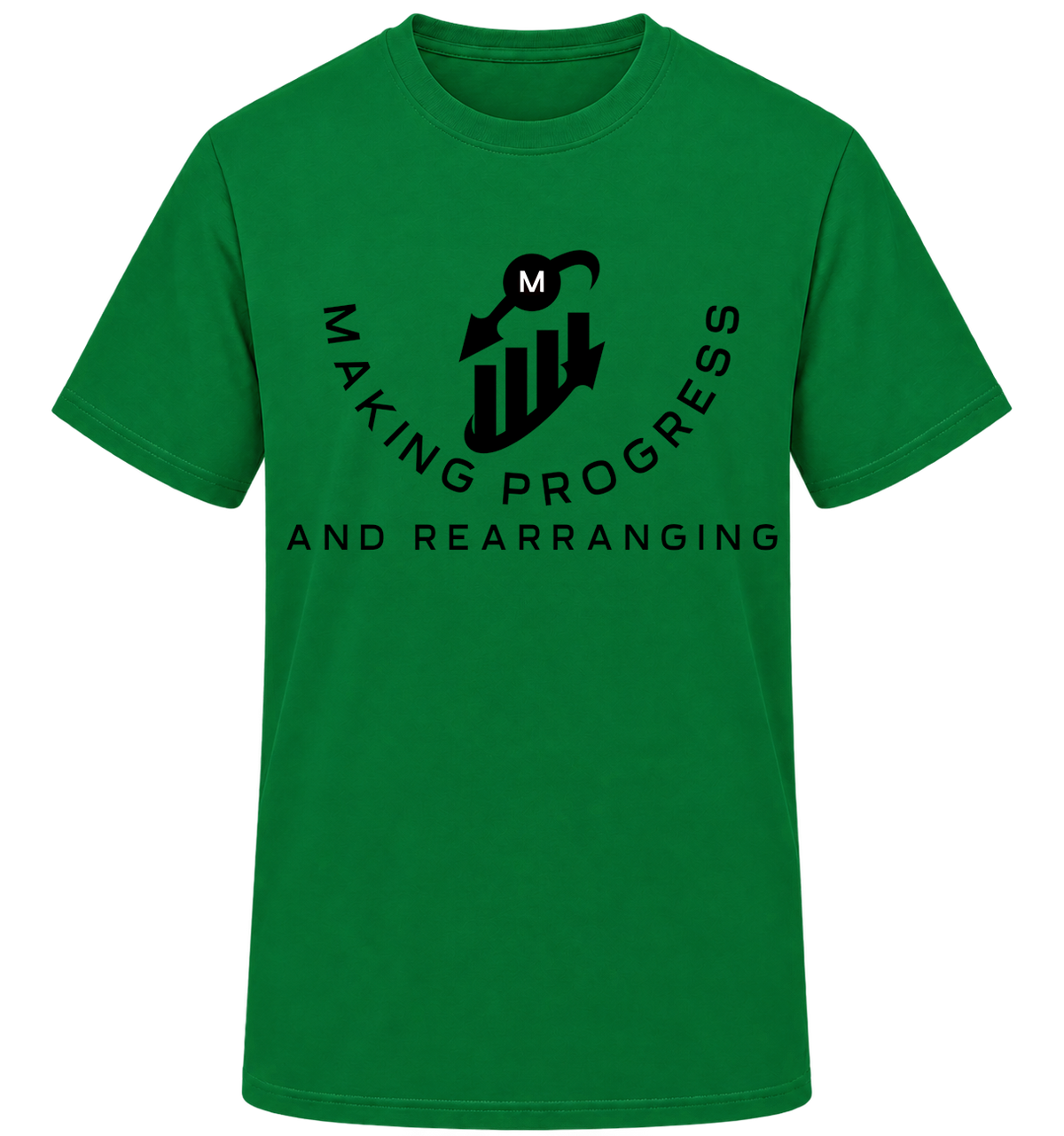 Making Progress & Rearranging T-Shirt – Bar Graph Logo (Black & White) | Multiple Colors
