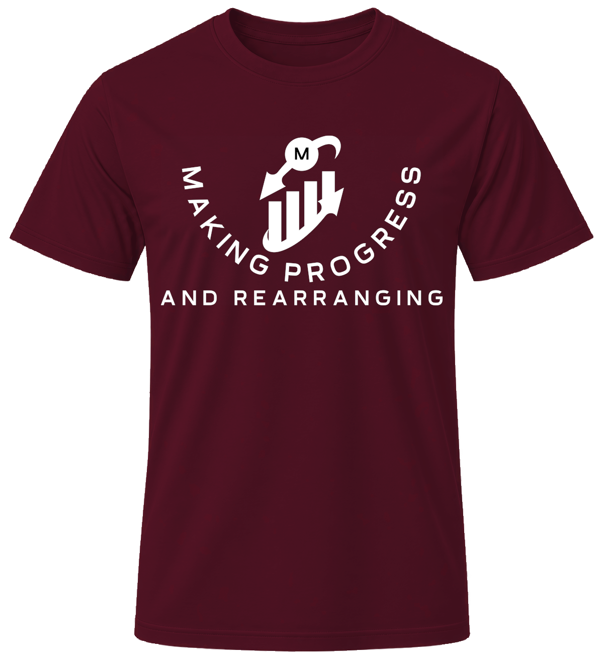 Making Progress & Rearranging T-Shirt – Bar Graph Logo (Black & White) | Multiple Colors