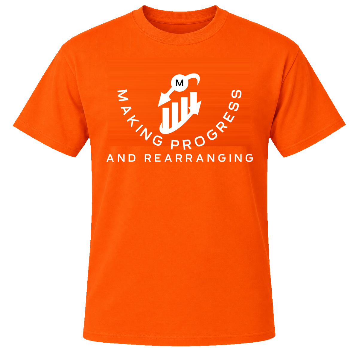 Making Progress & Rearranging T-Shirt – Bar Graph Logo (Black & White) | Multiple Colors