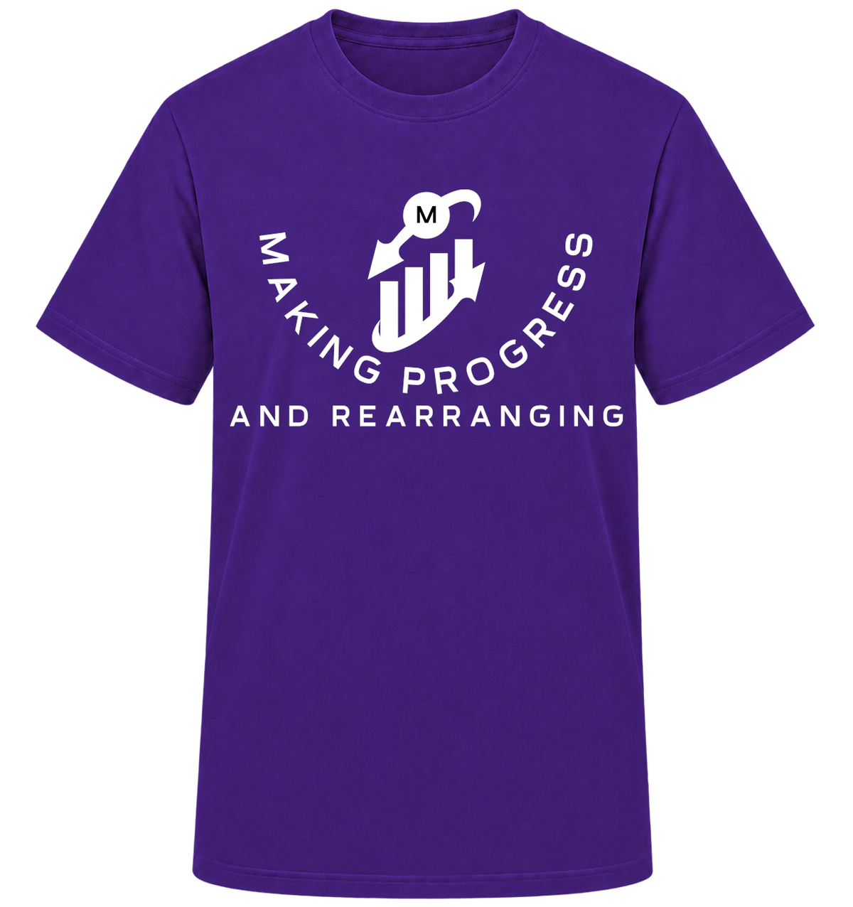 Making Progress & Rearranging T-Shirt – Bar Graph Logo (Black & White) | Multiple Colors
