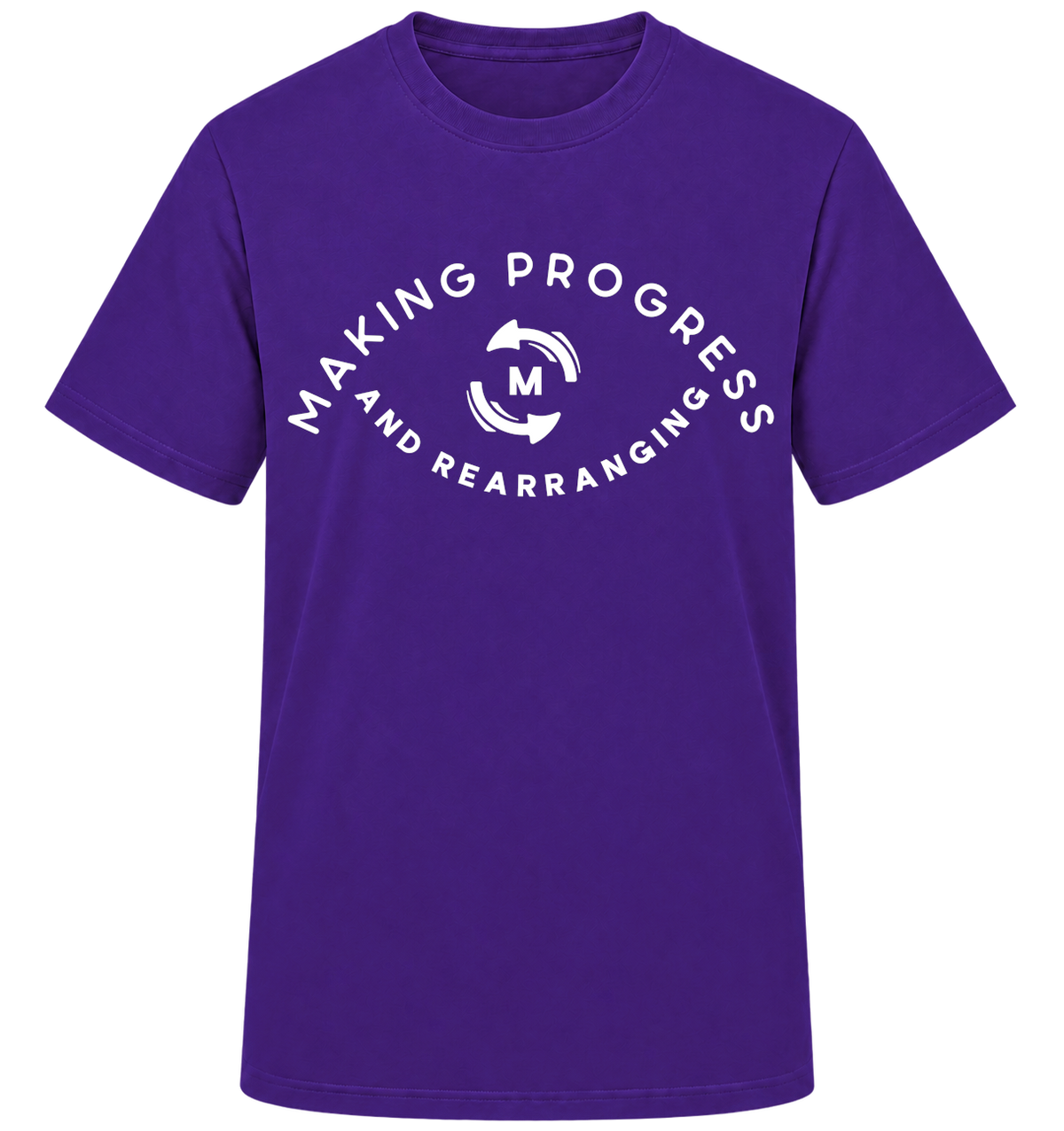 Making Progress & Rearranging T-Shirt – Circle Logo (Black & White) | Multiple Colors