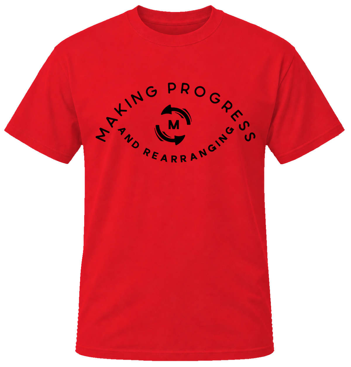 Making Progress & Rearranging T-Shirt – Circle Logo (Black & White) | Multiple Colors