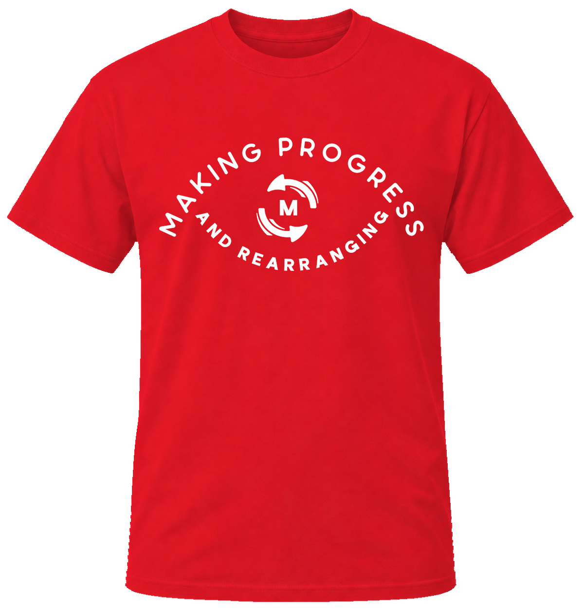Making Progress & Rearranging T-Shirt – Circle Logo (Black & White) | Multiple Colors