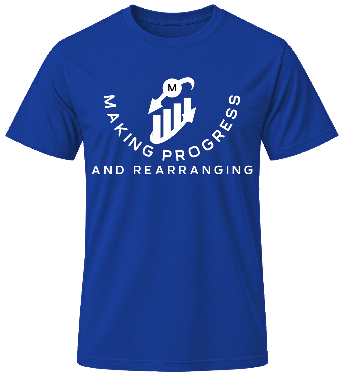 Making Progress & Rearranging T-Shirt – Bar Graph Logo (Black & White) | Multiple Colors