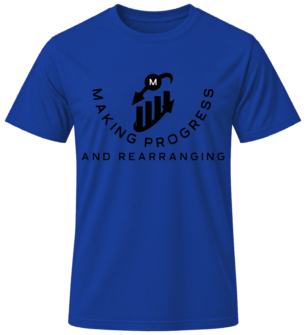 Making Progress & Rearranging T-Shirt – Bar Graph Logo (Black & White) | Multiple Colors