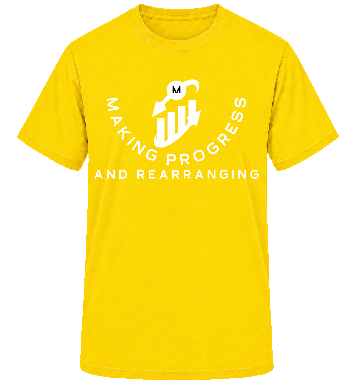 Making Progress & Rearranging T-Shirt – Bar Graph Logo (Black & White) | Multiple Colors