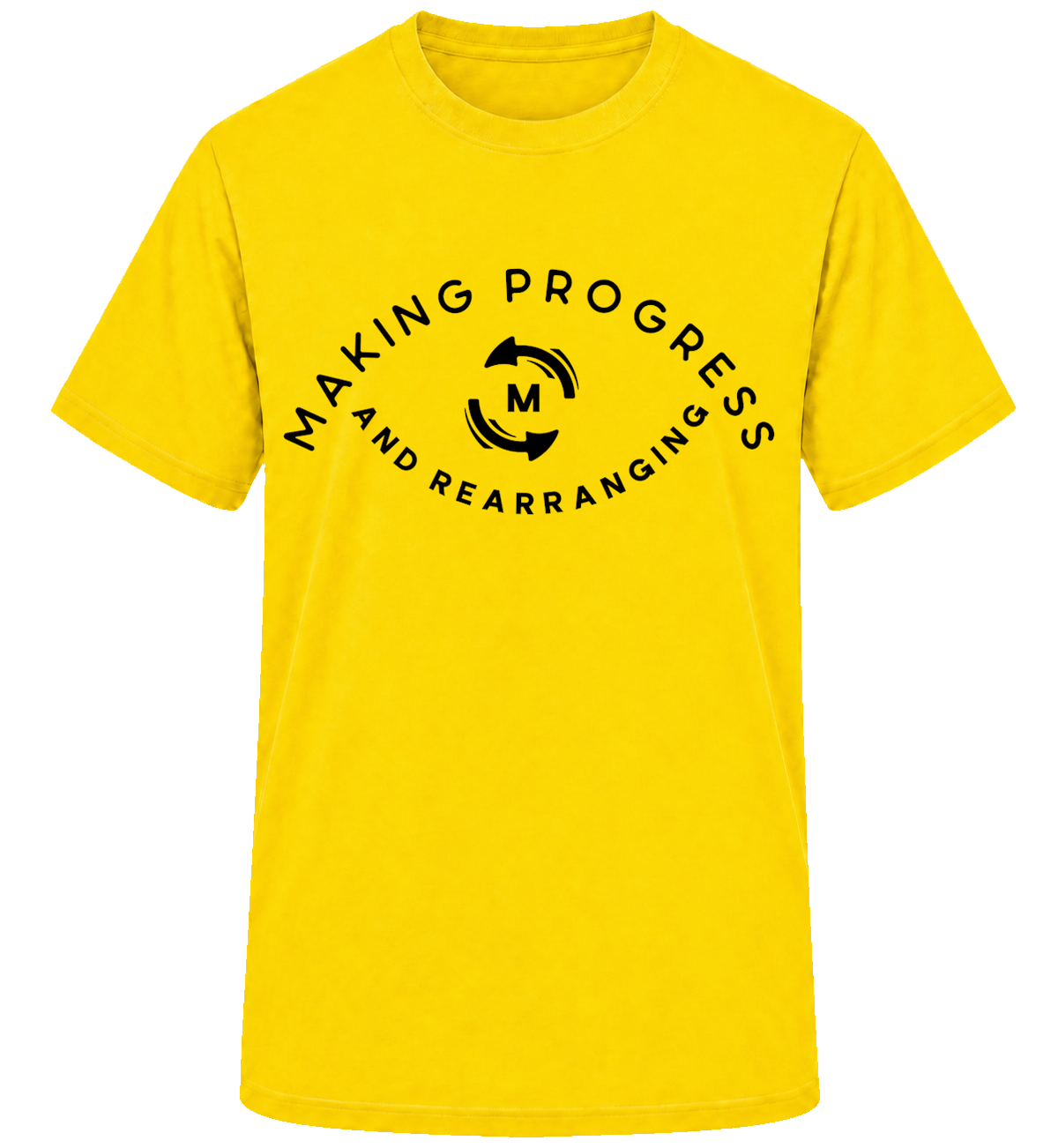 Making Progress & Rearranging T-Shirt – Circle Logo (Black & White) | Multiple Colors