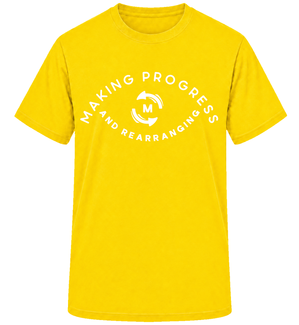 Making Progress & Rearranging T-Shirt – Circle Logo (Black & White) | Multiple Colors