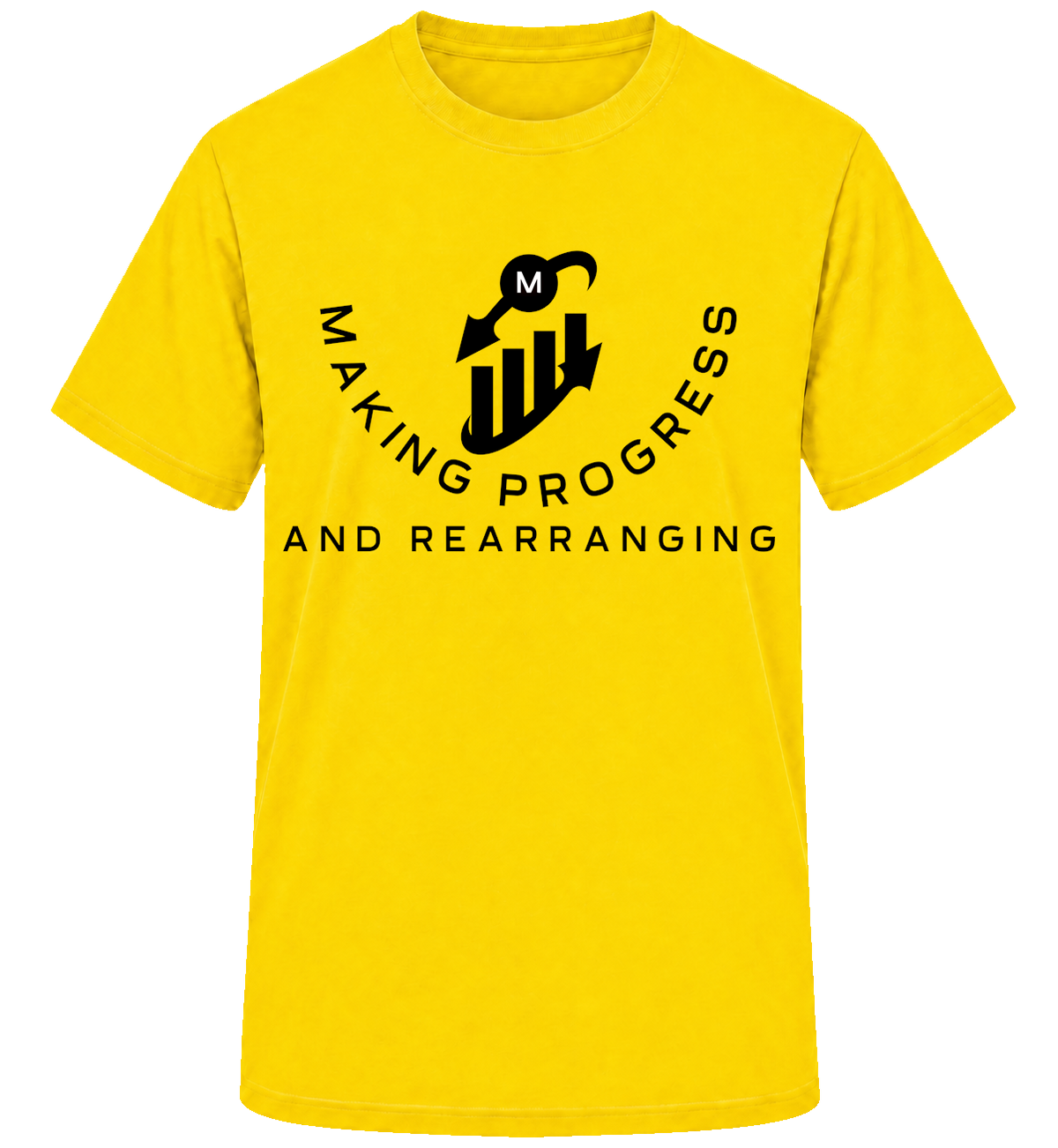 Making Progress & Rearranging T-Shirt – Bar Graph Logo (Black & White) | Multiple Colors